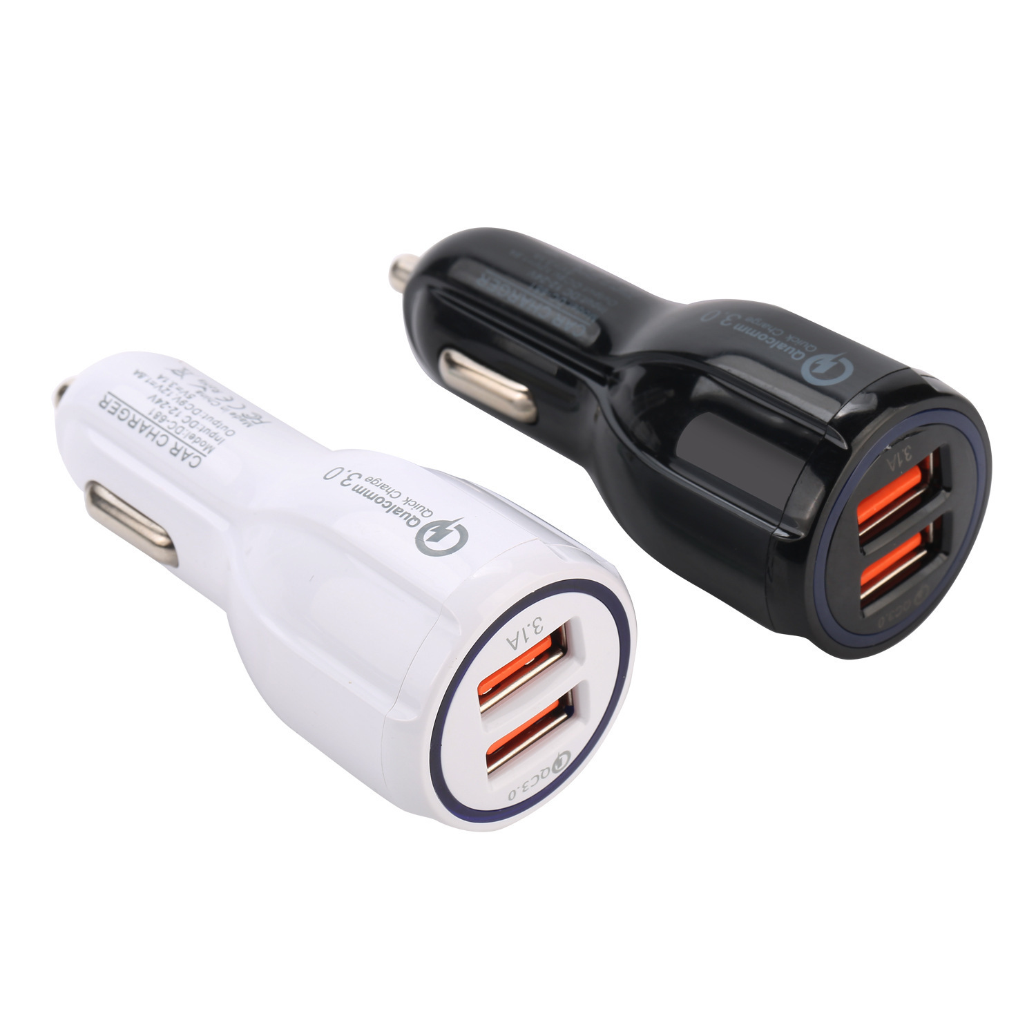 Cross-border bowling qc3.0 fast charger, double charger, double charger.