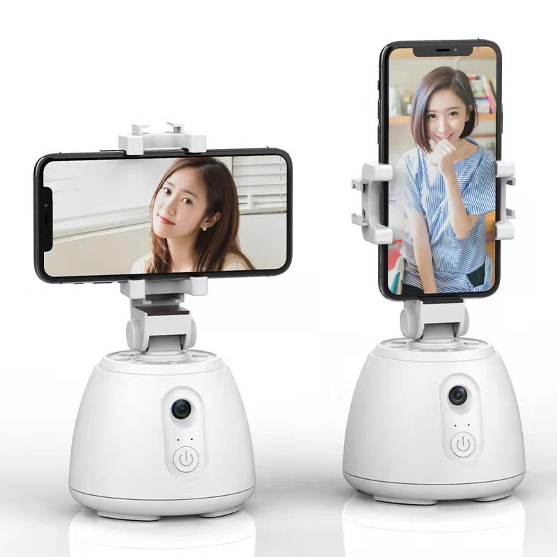 H5,360 degrees smart and auto-rotation lock on the person's cell phone and the telephonic cloud stand.