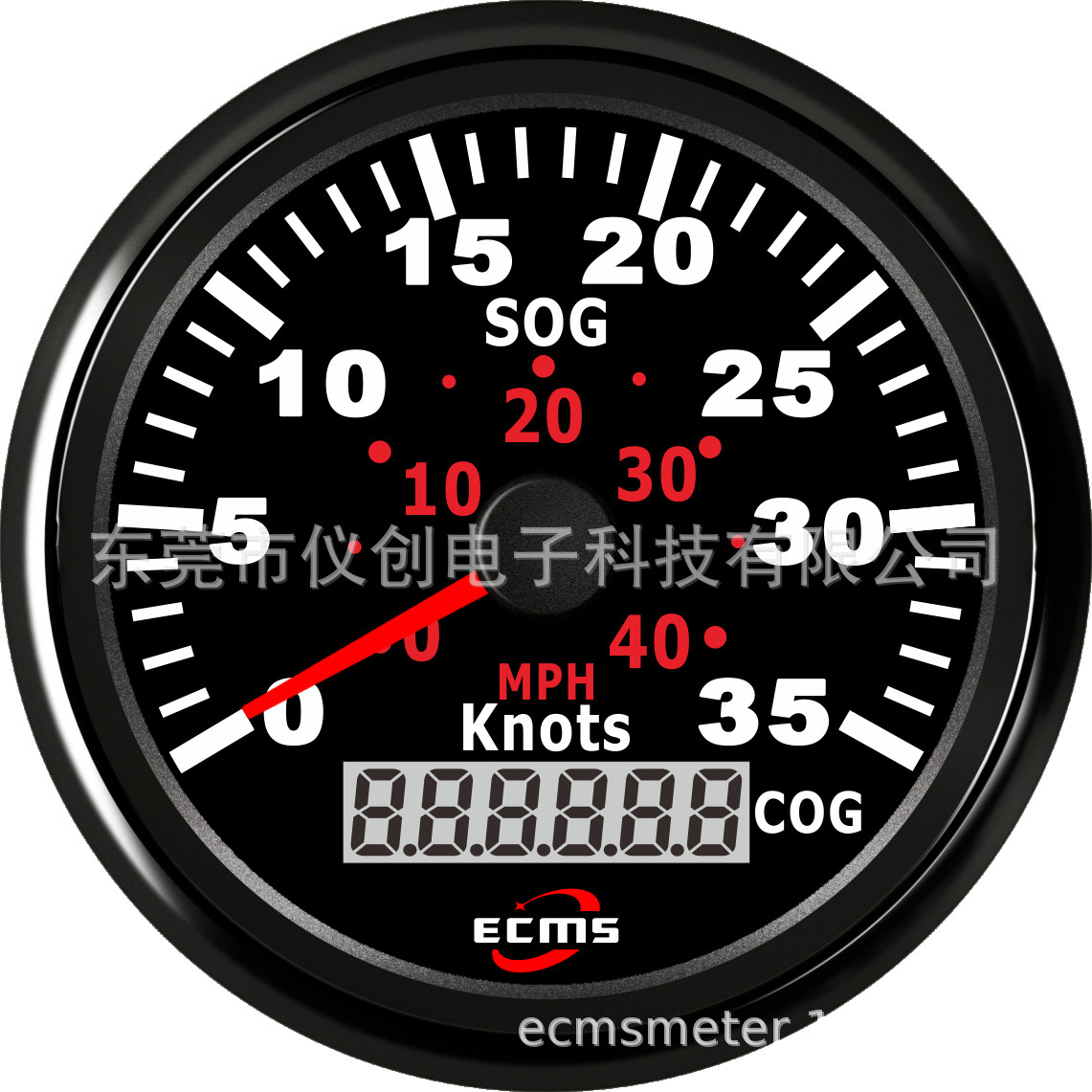 Supply monitors Digital GPS speed table 35Knots