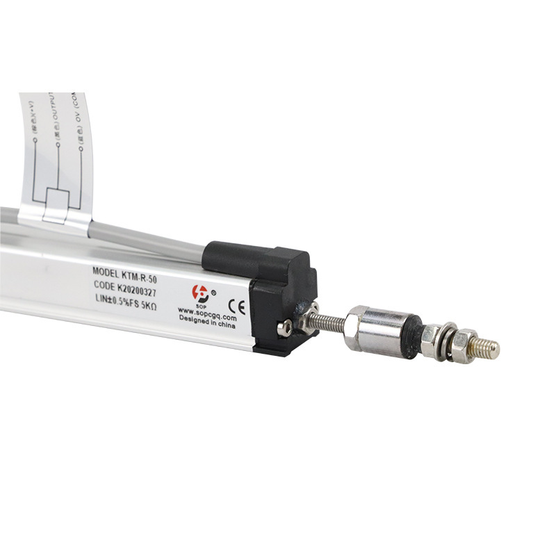 A high-precision electron ruler for the KTM25MM micro puller line transfer sensor