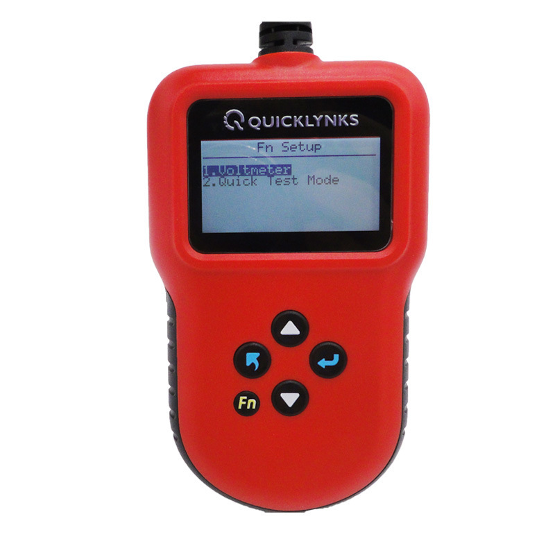 The manufacturer provides a 6V/12V motorcycle/car battery tester.