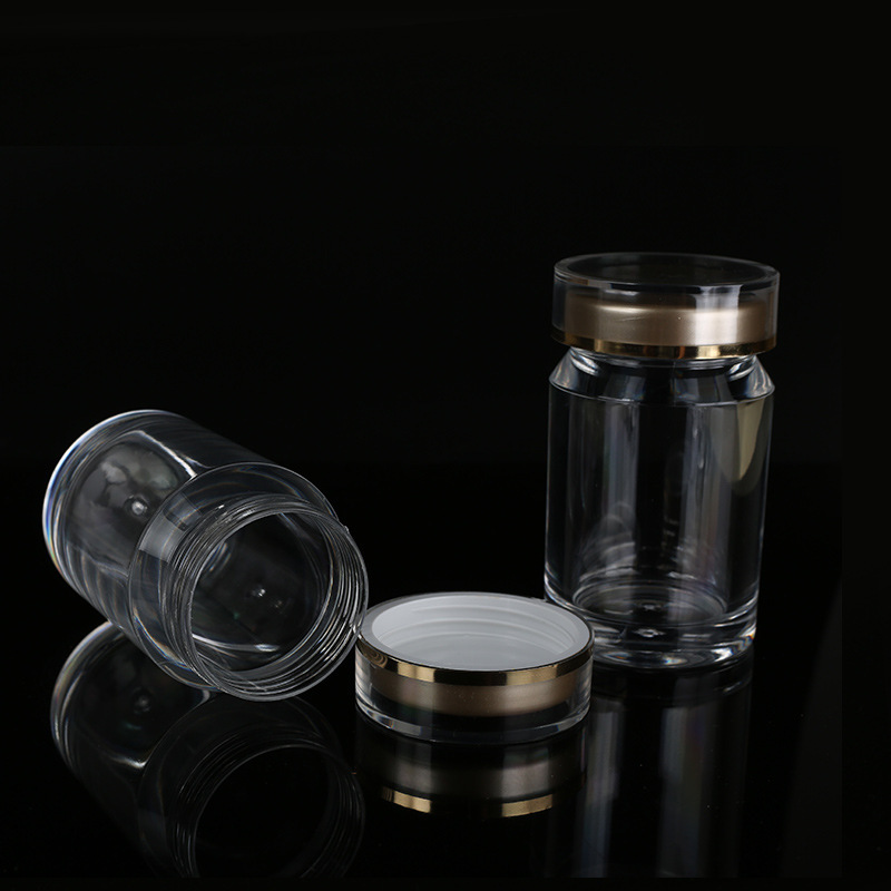 Accumulated capsule bottle 140ML split-packed powder tablet bottle, transparent plastic bottle, small