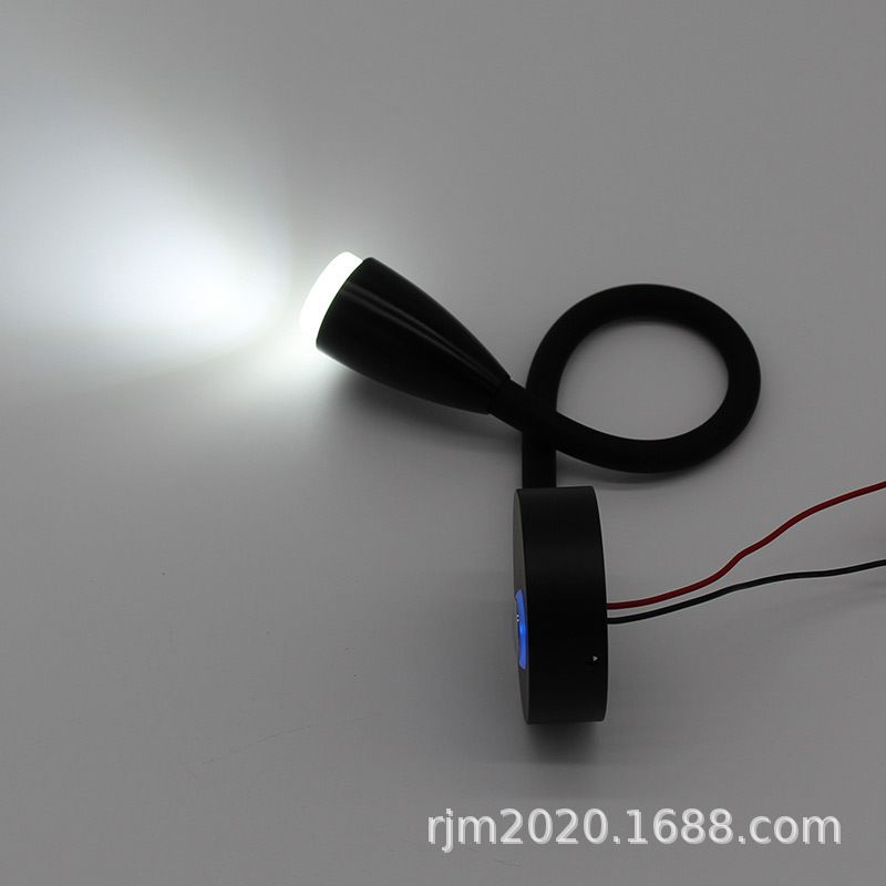 12V low pressure touch switch car led neck, read a lightboat retrofitting a car snake-shaped lamp hose to fire a lamp.