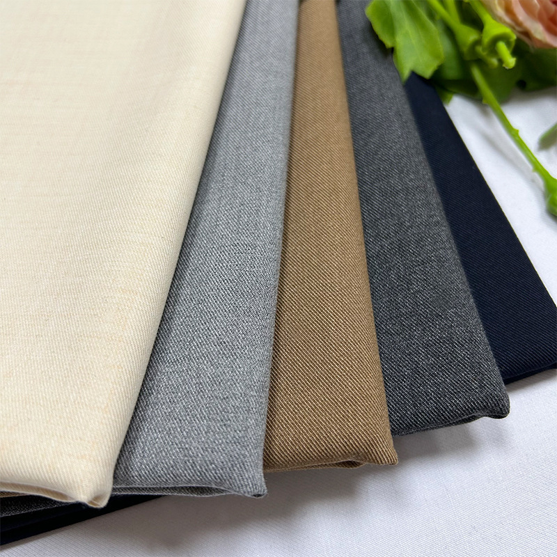 色织西装面料 340gJK制服水手服哔叽外套布料 制服百褶裙面料