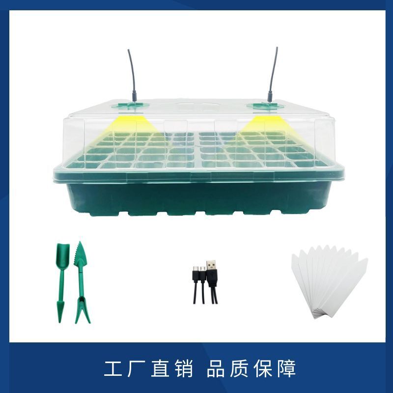 Một gia đình trồng vườn cây với 48 cây mọc sáng