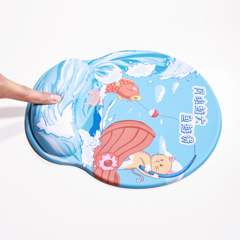Bức tranh cổ tay cổ tay cổ tay cổ tay dài và mềm để bảo vệ các miếng đệm của chuột silica và bàn tay trò chơi điện tử dày