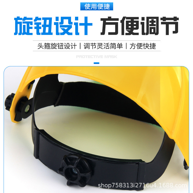 Easy-to-exposure protection mask with a transparent yellow-top screen eyeproof welding mask