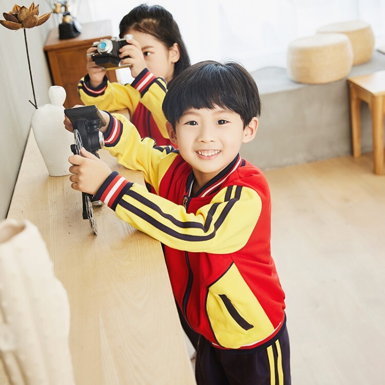 校服运动套装定制logo幼儿园英伦风园服班服运动会小学生演出服