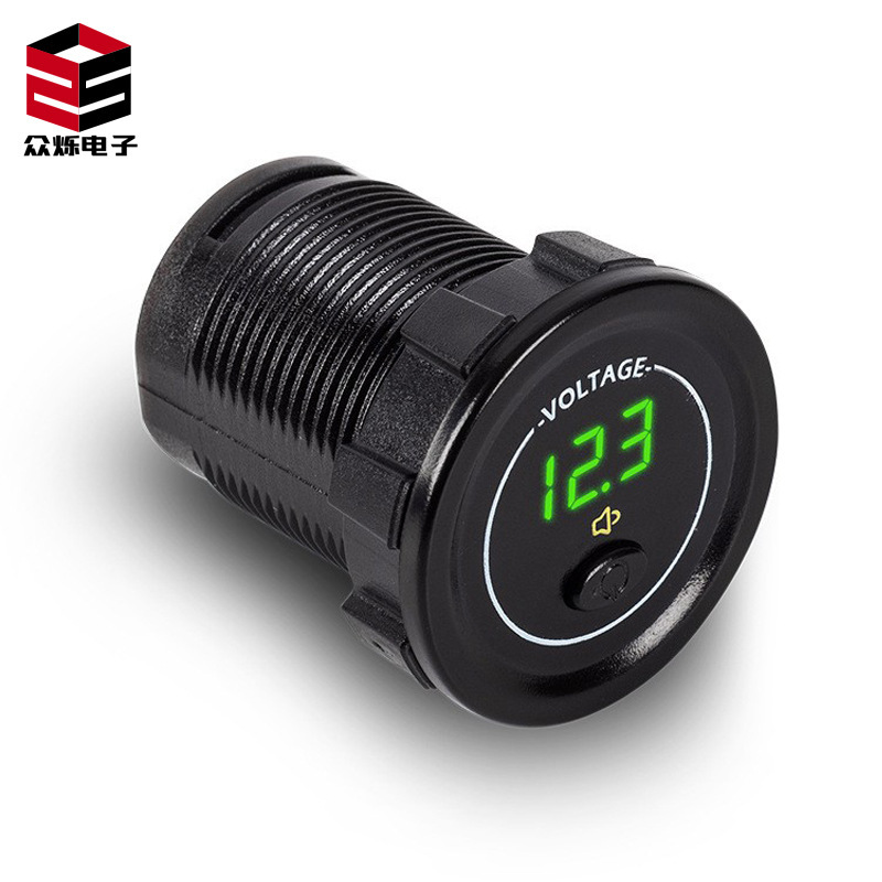 New car modification of LED direct-flow frequency switch low-pressure alarm vehicle-mounted voltage table 12V24V