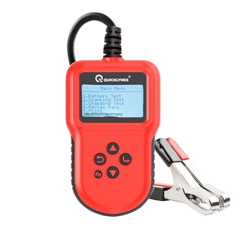 The manufacturer provides a 6V/12V motorcycle/car battery tester.