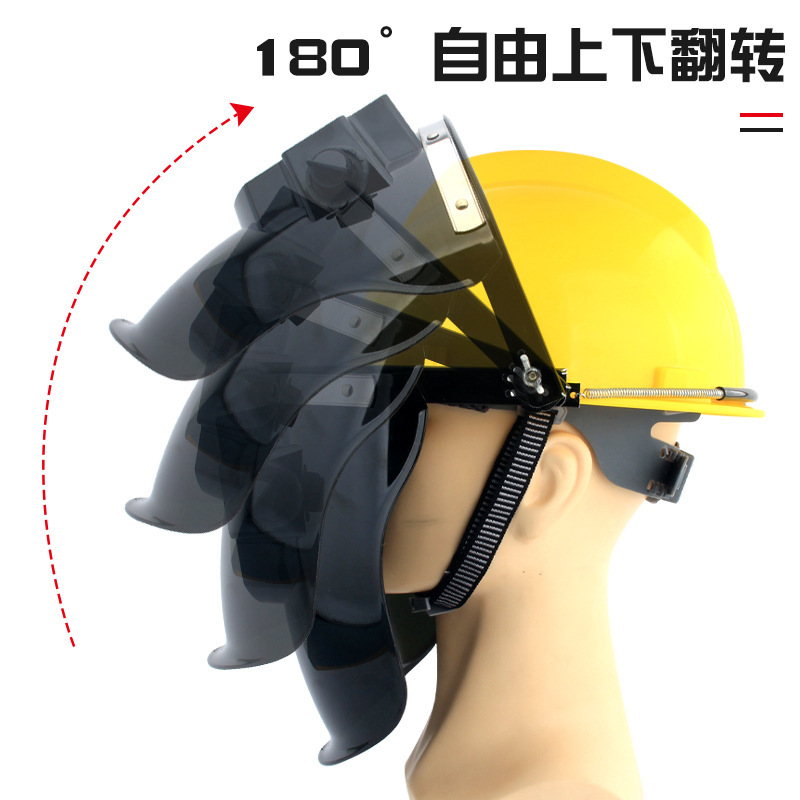 A safety cap, an automatic light mask, an acoustic welder.