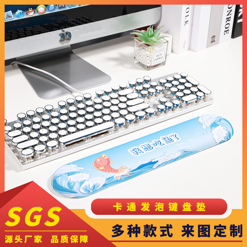 Bức tranh cổ tay cổ tay cổ tay cổ tay dài và mềm để bảo vệ các miếng đệm của chuột silica và bàn tay trò chơi điện tử dày