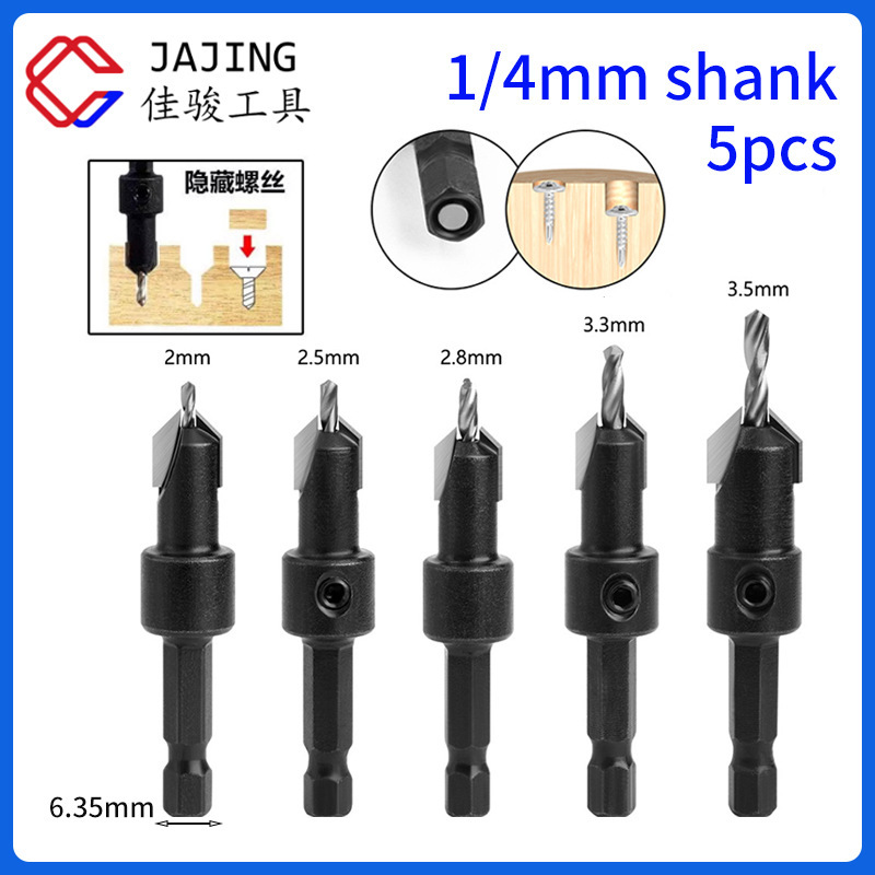 A 1/4-point-point sunk-holed coil screws with a self-attacking screw-done salad alloy.