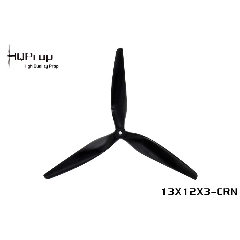 HQProp 13X12X3 V2 13-inch tri-leaf propeller FPV crossed 1312 black carbon-fibled niron oars
