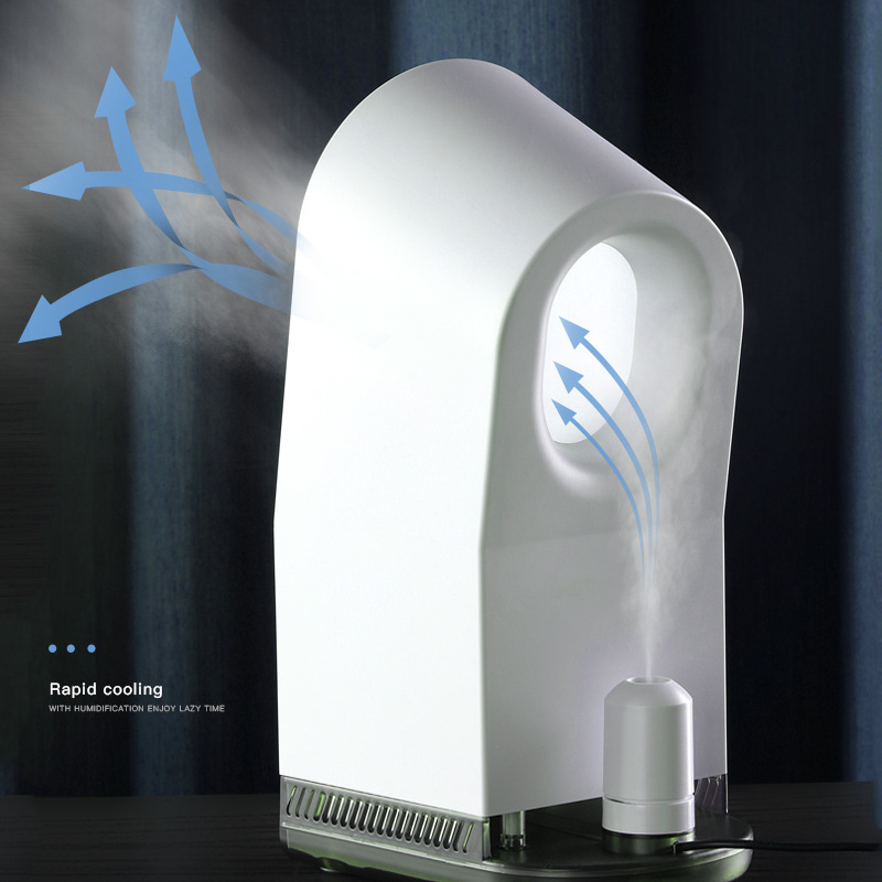 Mini-leafless fan spray with wet desktop cooler fan USB bedside atmosphere across the border.