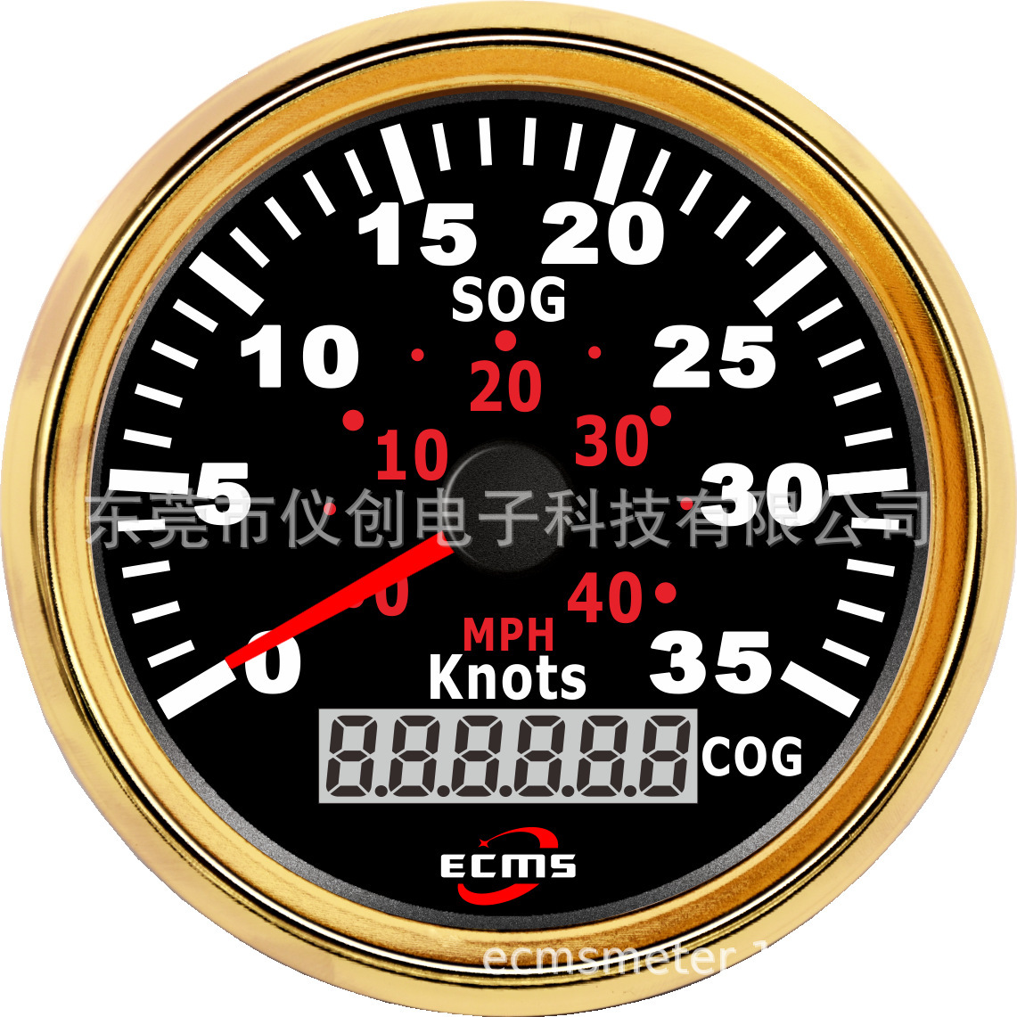 Supply monitors Digital GPS speed table 35Knots