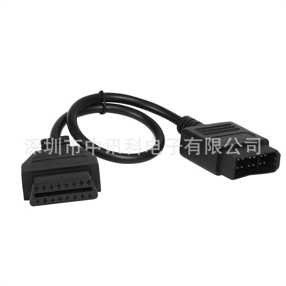 16 needle male mother obd ll obd 2 obd2 obd ii extended cable