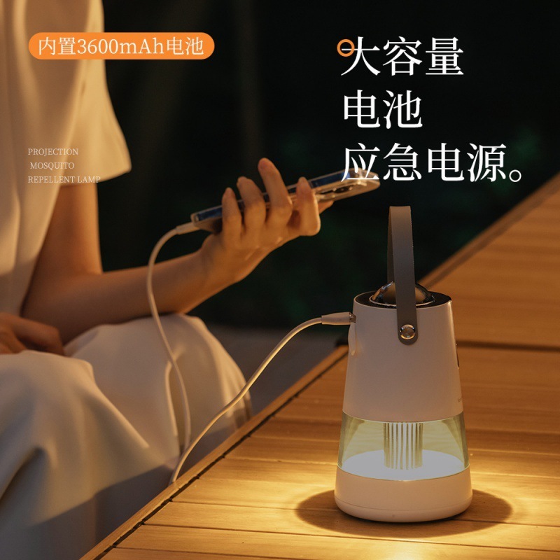 Portable insecticide-treated household emergency power supply for outdoor camping.