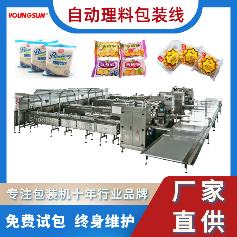 Biscuit wrapper, Waffle Autocutor, Baking Food Pillow Packer.