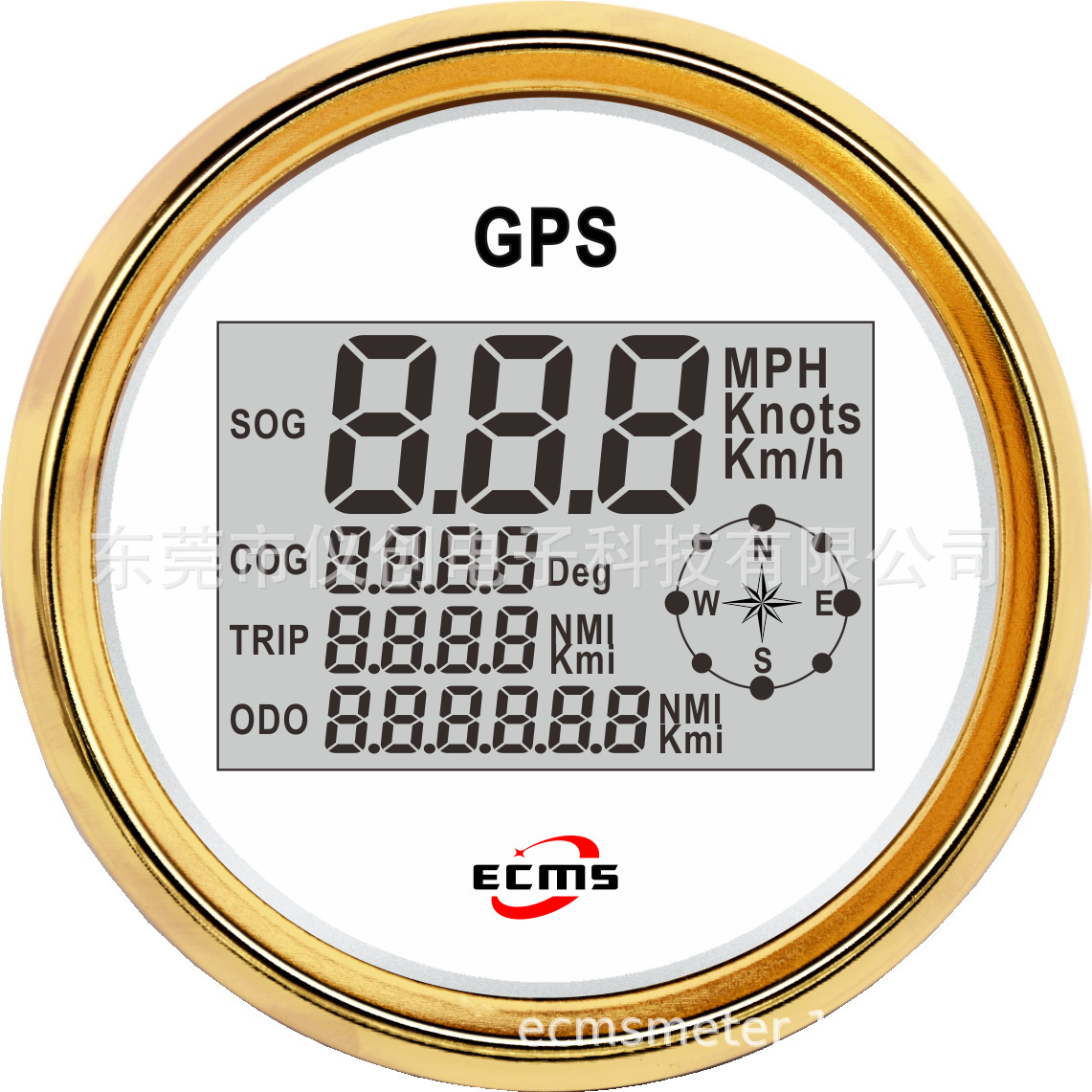 G.P.S. speed tables, car meters.