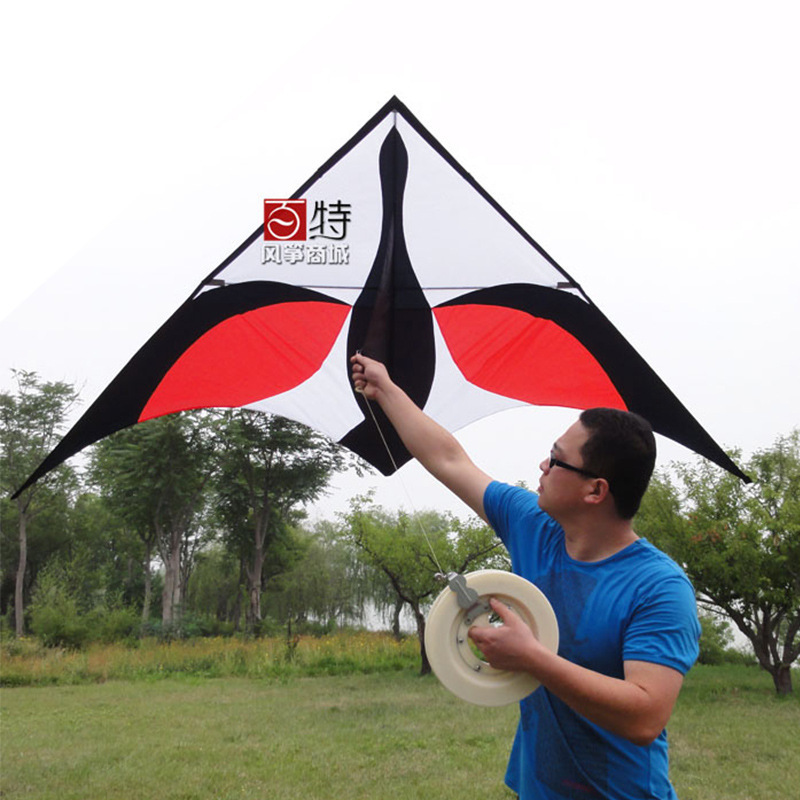 The brand-new black swan blue swan kite.