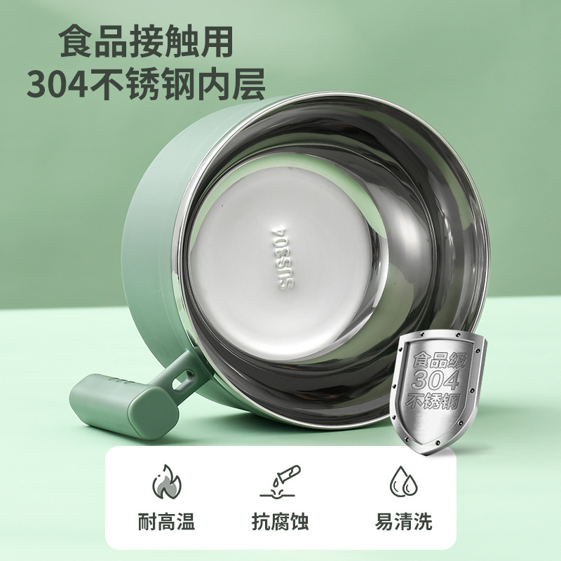 304 cái bát thép không rỉ mới, và một bát súp với tấm bạt lớn cho ký túc xá sinh viên.