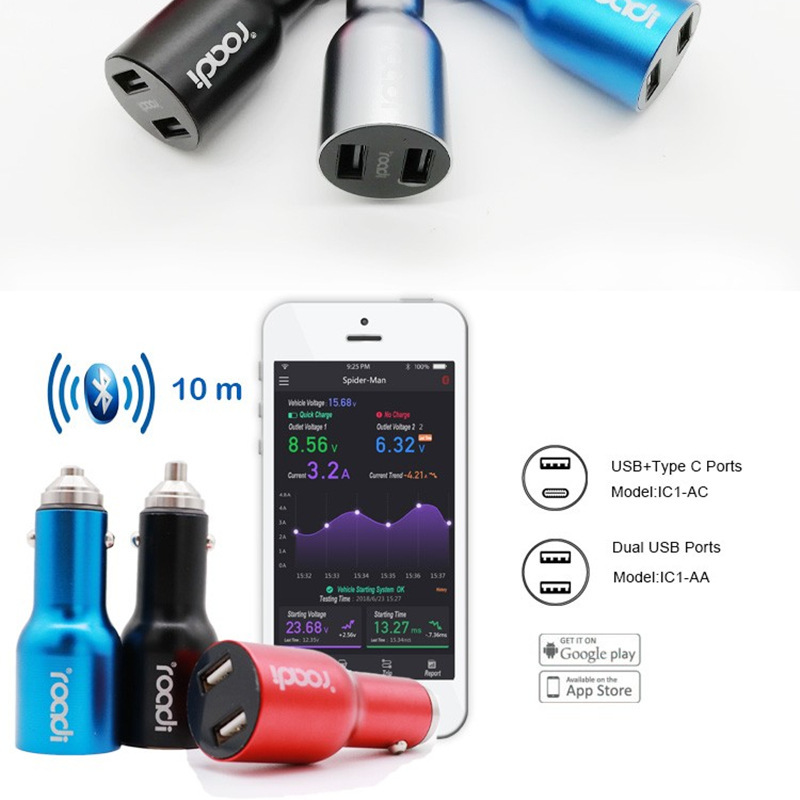 Multifunctional USB vehicles filled with vehicle positioning/routing log sharing/car health testing/quick charge, etc.