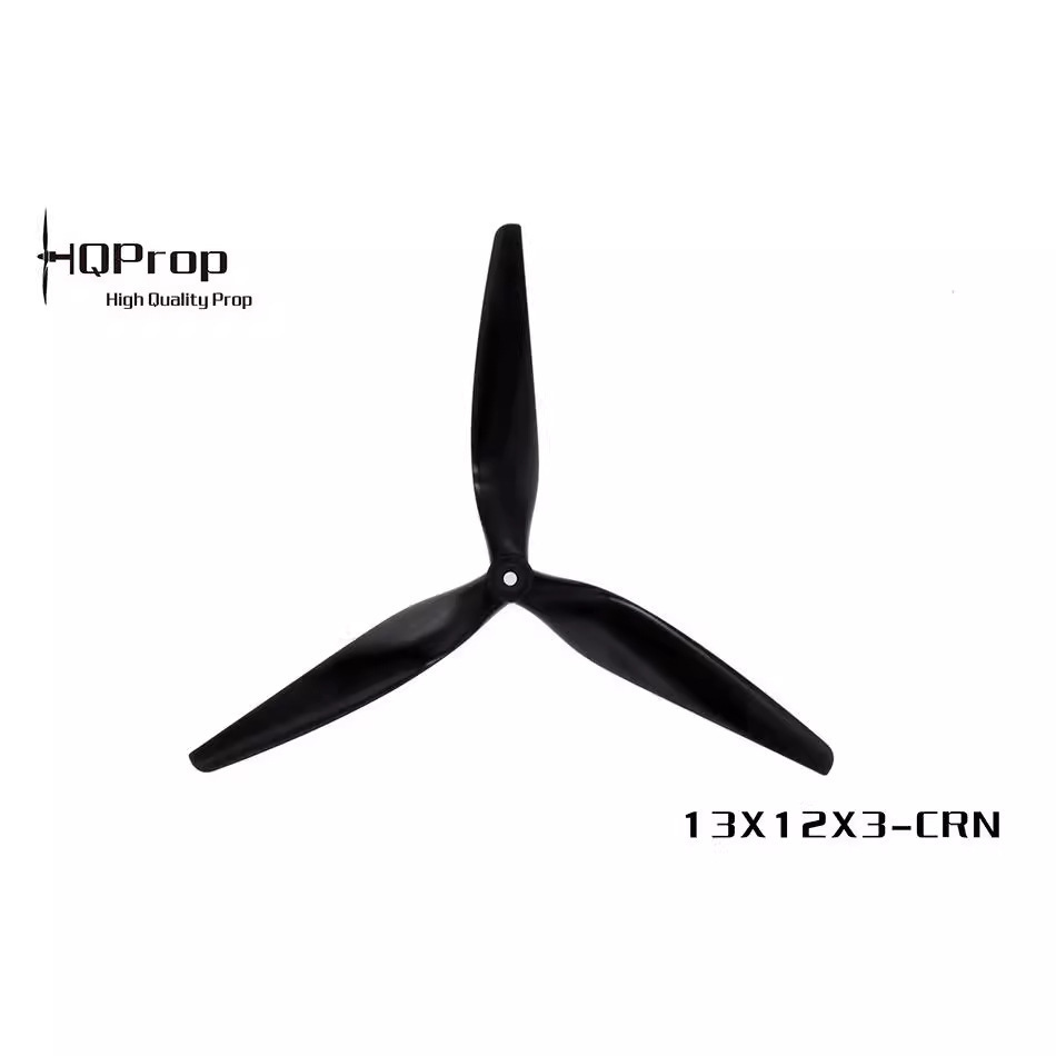 HQProp 13X12X3 V2 13-inch tri-leaf propeller FPV crossed 1312 black carbon-fibled niron oars