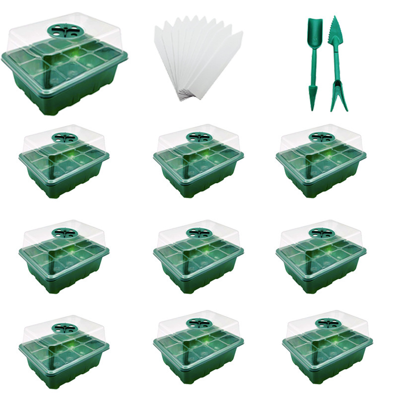 10 gói lúa mạch nóng và ẩm ướt gồm 10 gói hạt giống, 3 túi thuốc PE
