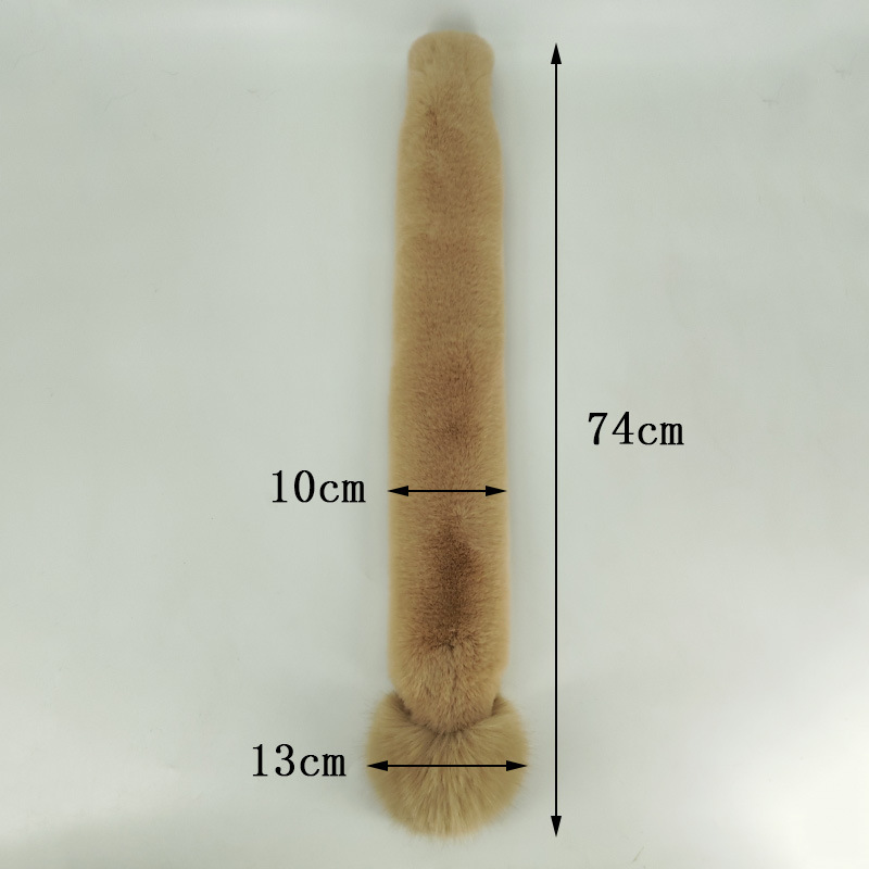 仿兔毛圍脖韓版冬季仿獺兔毛領加厚保暖狐狸毛球毛絨防寒學生圍巾