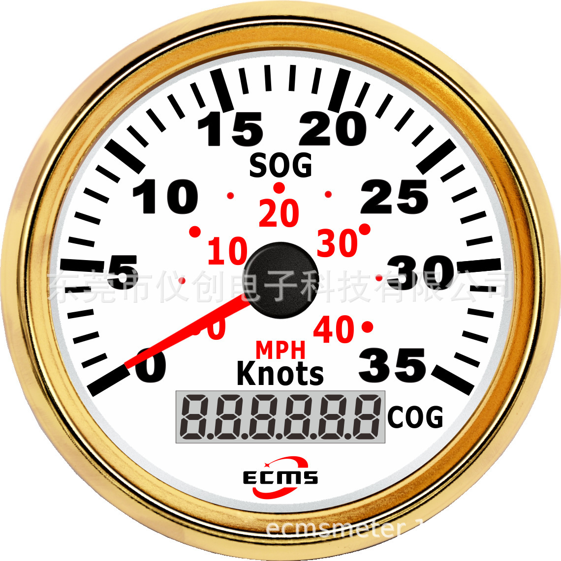 Supply monitors Digital GPS speed table 35Knots