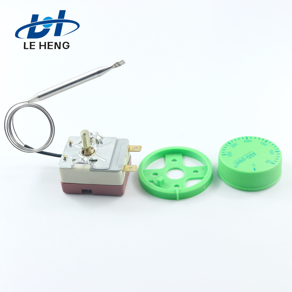 The manufacturer supplies the boiler temperature limitr, 250 degrees, a luxurious rotor oven heater switch.