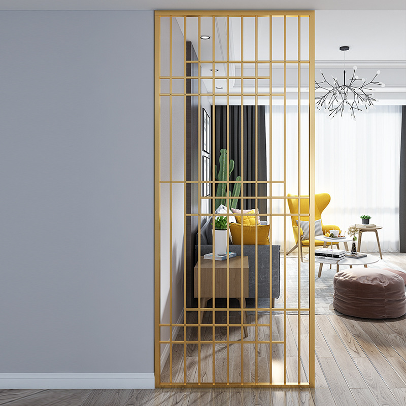 The Nordic Iron Screen Breaks the Metal Decoration Hotel living room.