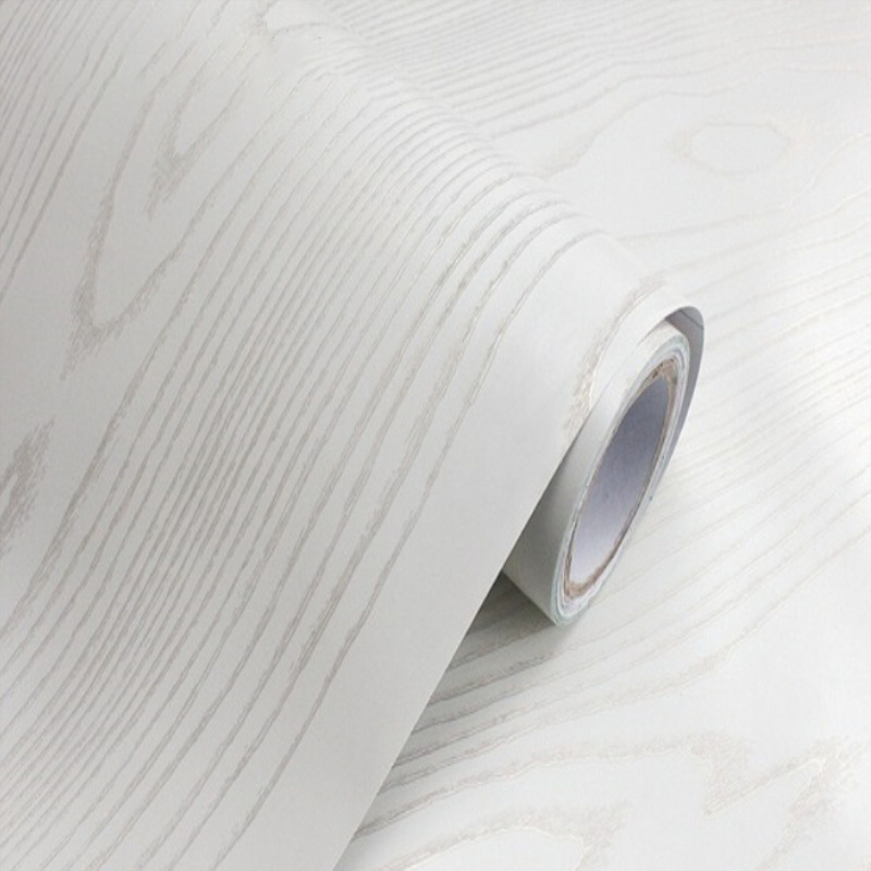Free-stamped wood-lined wallpaper paper and simple furniture stripes for people in the bedroom pvc wall