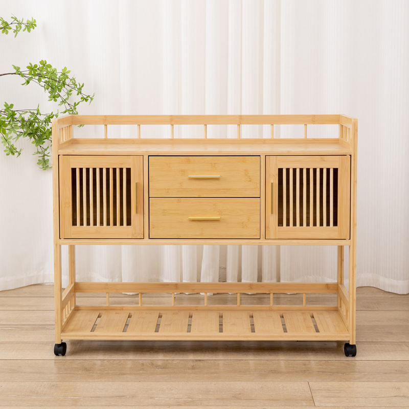 A tea-side cabinet with bamboo can be customised by moving the cupboard to the corner of the cupboard with a couple of stacks of real-wood tea cabinets.