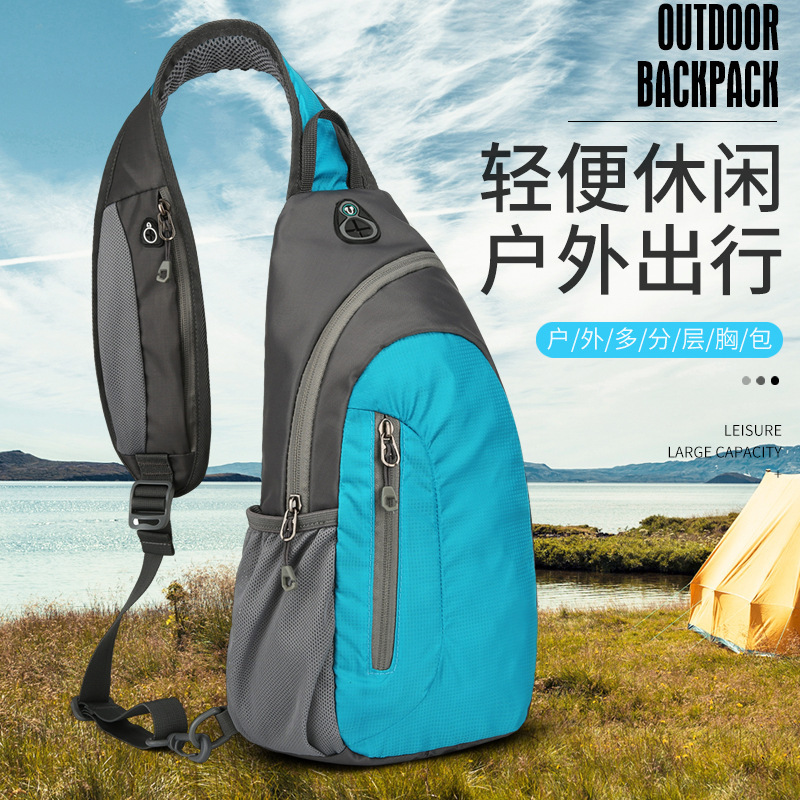 Multi-purpose portable sports chestbags for men who outsource fashion and water-proof Korean leisure and fitness tours