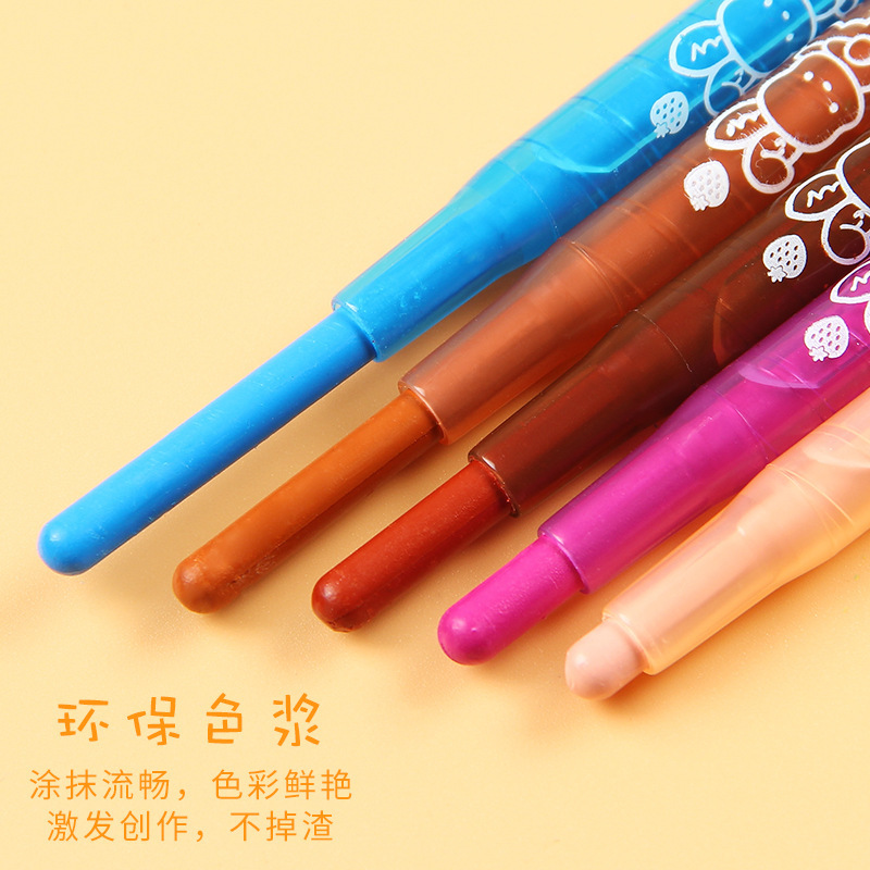 Children's drawing pens with long, colored pens with 12 coloured sets of children's gift packs with lead