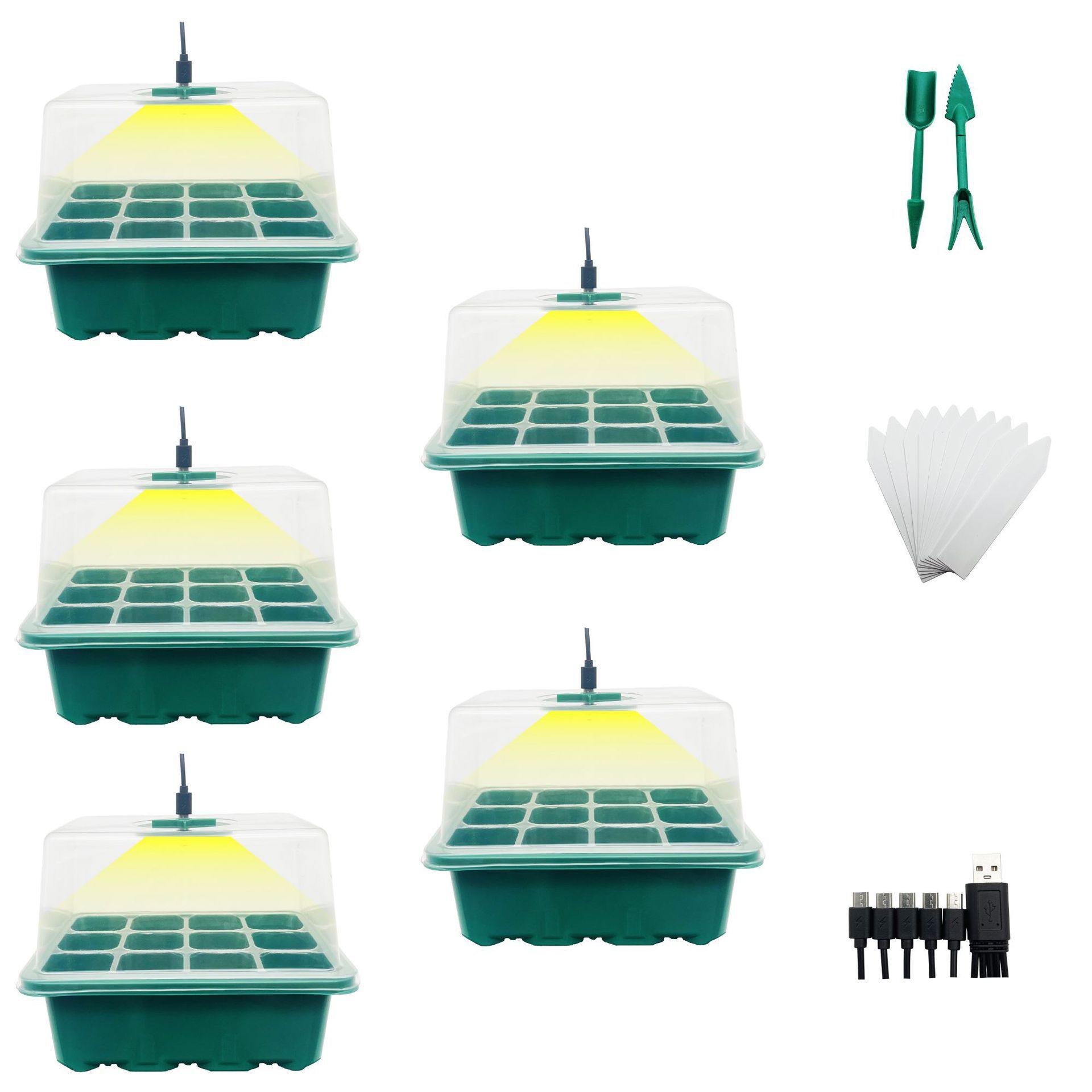Một bộ dụng cụ đèn có dây dày Amazon mới, dày hơn, băng bó cao cấp, nâng cấp hộp sản xuất thành 8 van hơi sáng