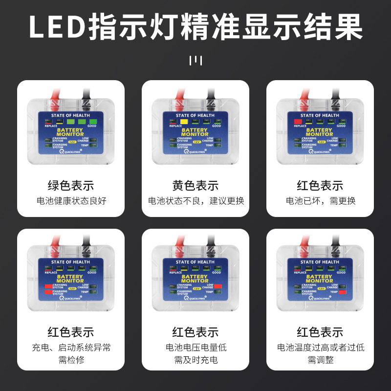 Car Battery Monitor BM5 12V bottle capacity Pyramid Battery Retarding Equipment Tester