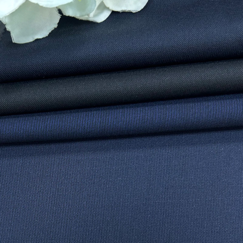 现货250克斜纹毛料面料 职业商务时装西服西裤布料