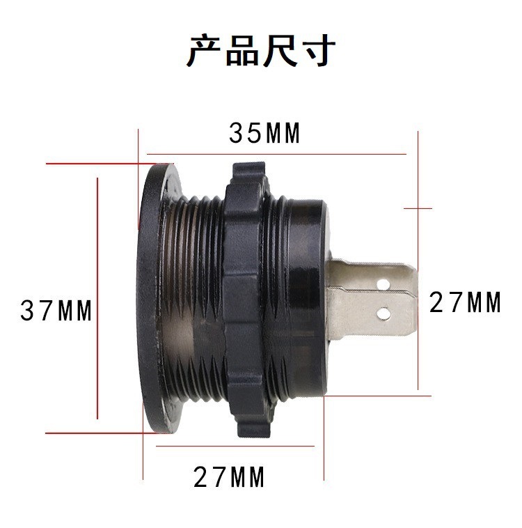 New 12V colour-screen voltage gauge vehicle transformer LED-number voltage voltage table