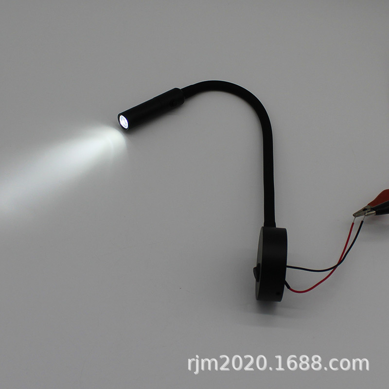 12V low-pressure button to switch to room car led neck reading light.