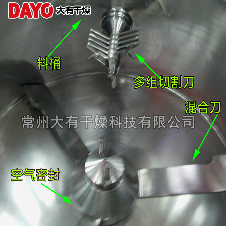 Small and medium-sized wet rule-of-law particle equipment, 100L high-speed hybrid particle maker, small flying knife cut, even particles.