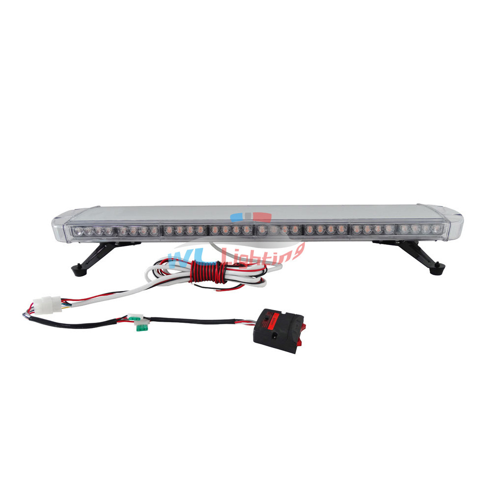 72 LED long explosive flash, 72 LED long warning light, 37-inch flash light, long light on the roof of the light vehicle.