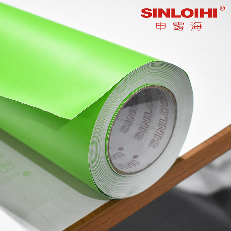 Shinluhai ' s non-dry rubber economy, instant sticker for outdoor advertising paper.