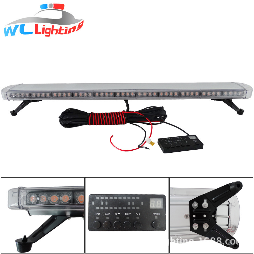 96LED long flashlights, 131cm 96W long platoon warning lights, digital controllers, ambulance flashes.