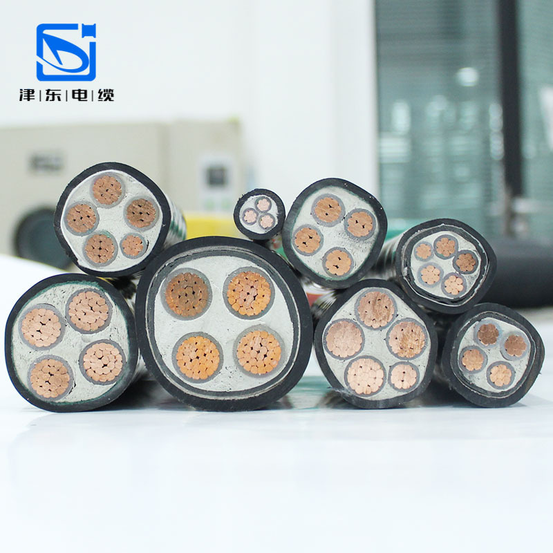 YJV4*25 사각 케이블 프로젝트 Main Cable Cross-Cyclical 폴리에틸렌 고압선 4 핵심 케이블