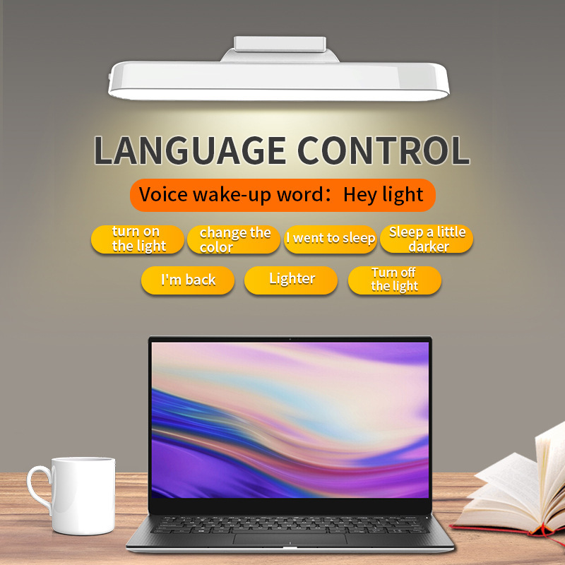 護眼LED觸摸USB充電臺燈宿舍學習燈磁吸酷斃燈充插兩用牀頭閱讀燈