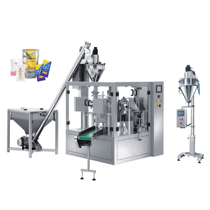 Artificial automatic ration of fertilizer wrapping machines to bag food powder particles called heavy packaging machines