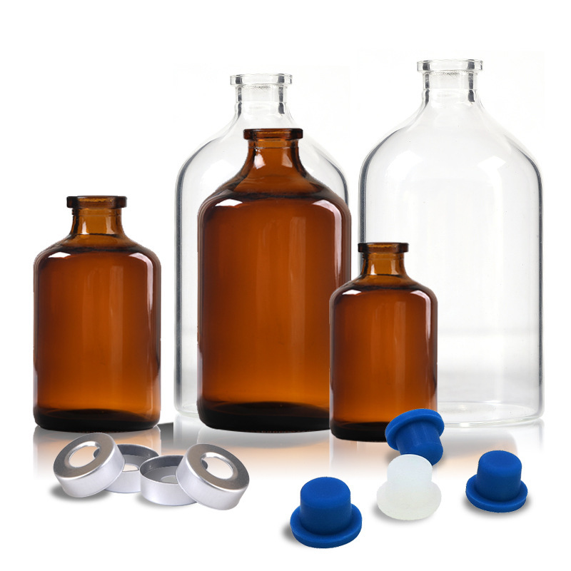 Jai Island top empty bottle control anaerobic fermentation bottle with a lid reaction bottle chemical reagent bottle